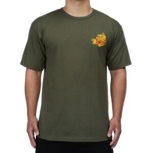 Obey | Mens Propaganda Tiger Rose Graphic T Olive Green All-City 1989‎ | Size S